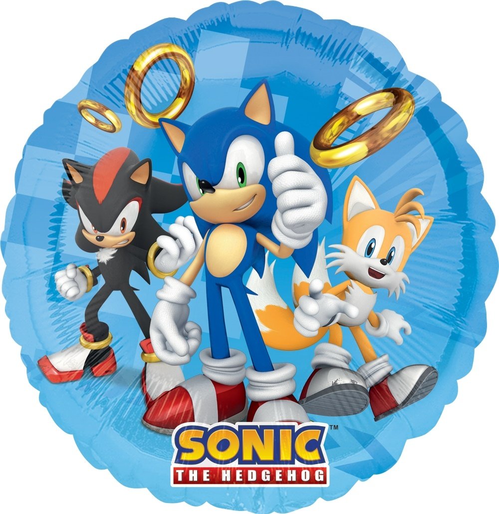 Anagram Sonic Airloonz bouquet shot shows cohesive party decor in one frame