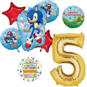 Anagram Sonic bouquet featuring a 30-inch Sonic foil balloon for standout party decor