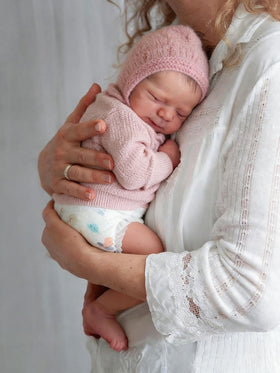 Anano silicone baby doll poseable hands for imaginative play and display
