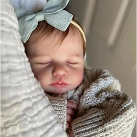 Anano reborn doll with 360-degree rotating hands for flexible posing.