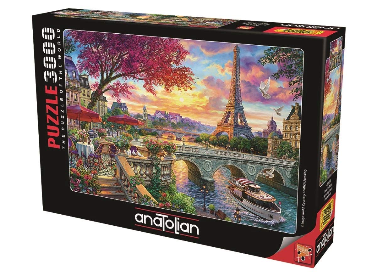 Finished Blooming Paris puzzle size 120x85 cm ready for display
