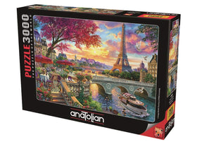 Finished Blooming Paris puzzle size 120x85 cm ready for display