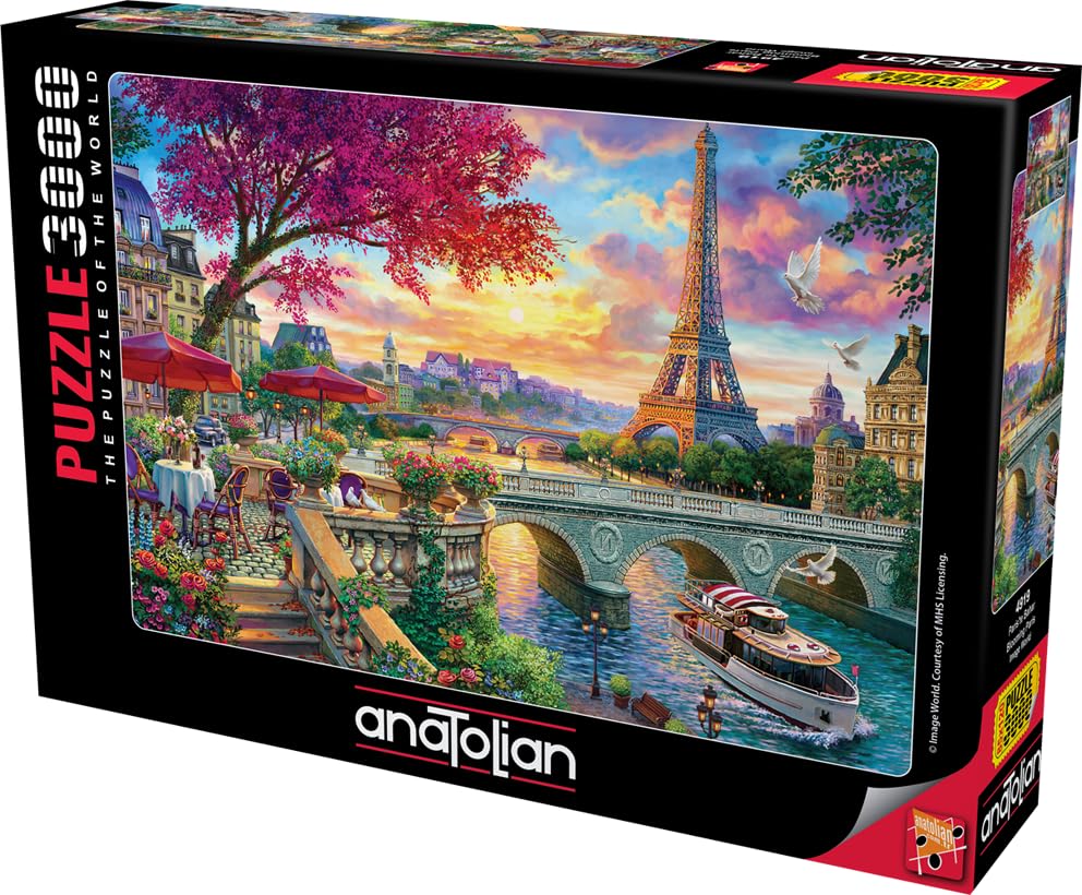 Close-up of Anatolian Blooming Paris puzzle pieces showing unique shapes