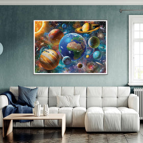 Anatolian Solar System puzzle bright space colors for immersive family evenings.