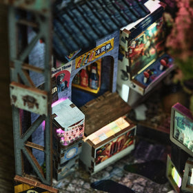 Anavrin Book Nook Kit Kowloon compact dimensions fit on small shelves.