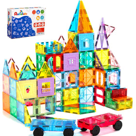 Anbalulu magnetic tiles 100pcs set fuels creative building play.