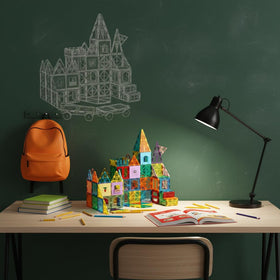 Anbalulu magnetic tiles set inspires open-ended creativity and collaborative play.