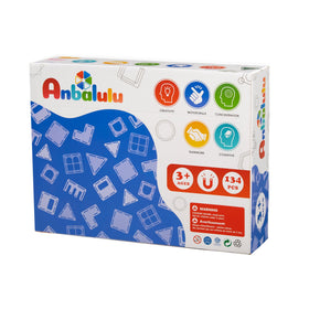 Anbalulu rolling cars with strong magnets for smooth collaborative building