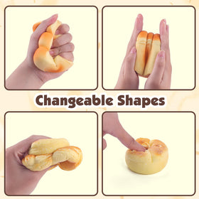 Anboor bread squishies challah in braided shape for classroom storytelling or playtime