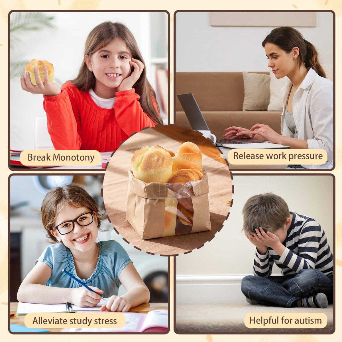 Anboor bread squishies collection for gifting or group play