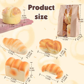 Anboor bread squishies croissant shows layered texture for pretend dining