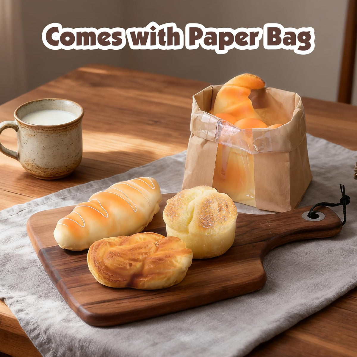 Anboor bread squishies French bread with realistic interior texture during role-play