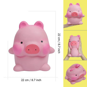 Anboor jumbo pig squishies close-up shows plush surface and squishy detail.