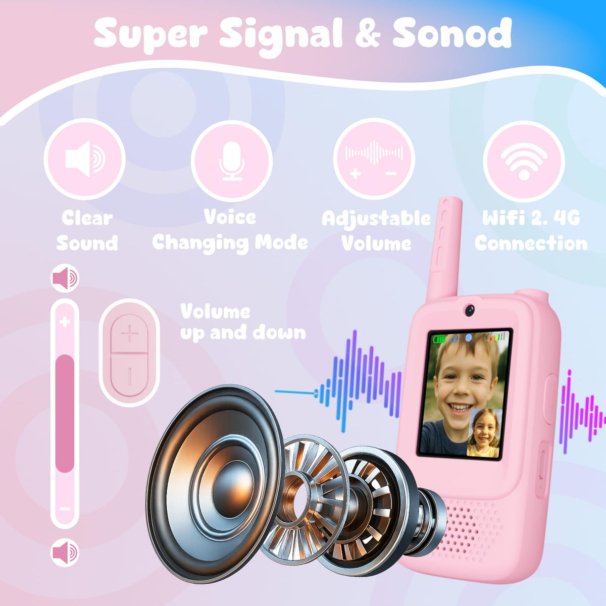 ANBURI child-friendly walkie talkies lightweight design for long outdoor play