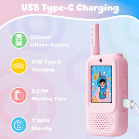 ANBURI pink two-pack keeps siblings connected during backyard games