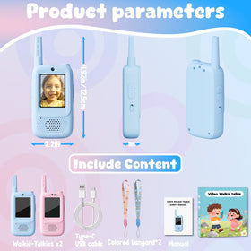 ANBURI video walkie-talkie gift-box, ideal for birthdays and family games