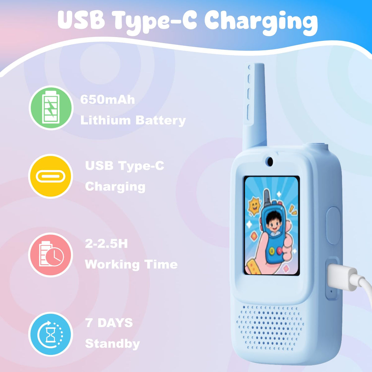 ANBURI video walkie-talkie paired-setup, private connect with one-tap pairing