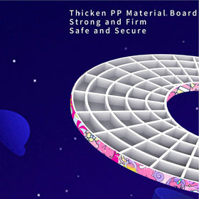 Anby Unicorn Pogo Ball pink close-up of durable surface texture.