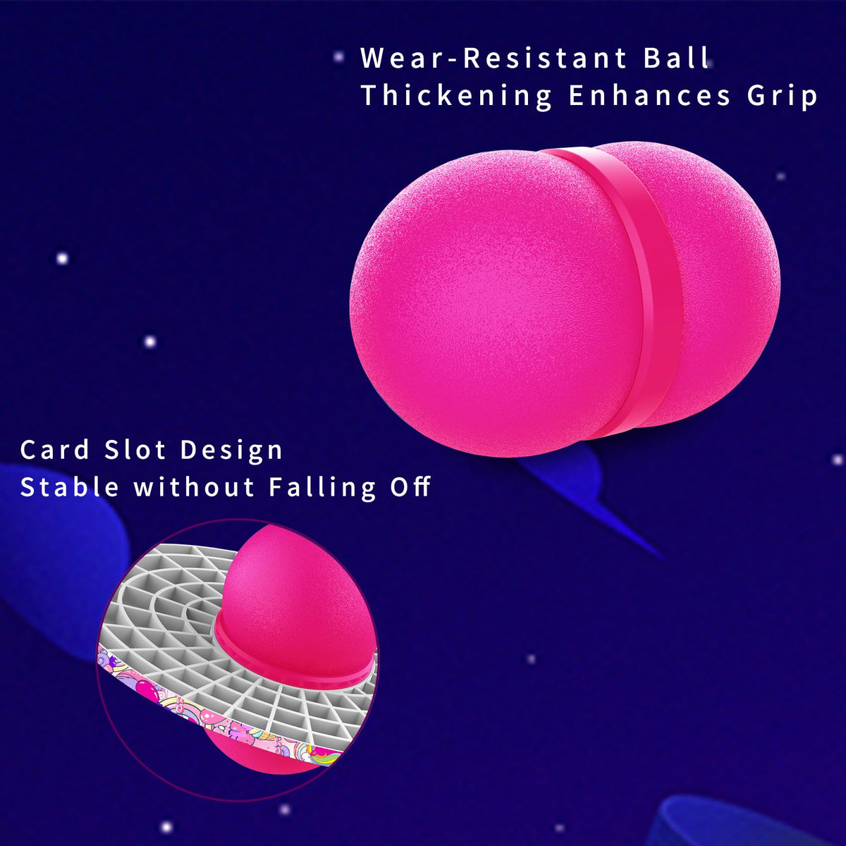 Anby Unicorn Pogo Ball pink outdoor play setting for family fun.