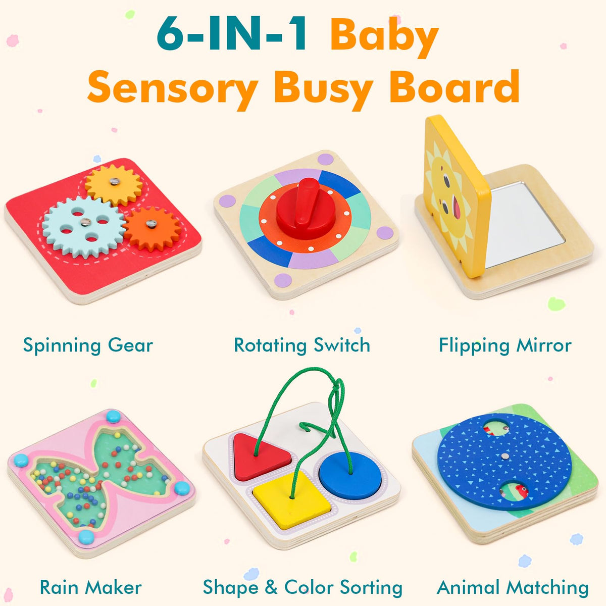 Ancaixin wooden-activity-board-sensory-play for toddlers