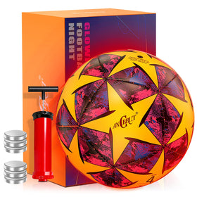ANCBRUT light-up soccer ball glowing in the dark for outdoor play