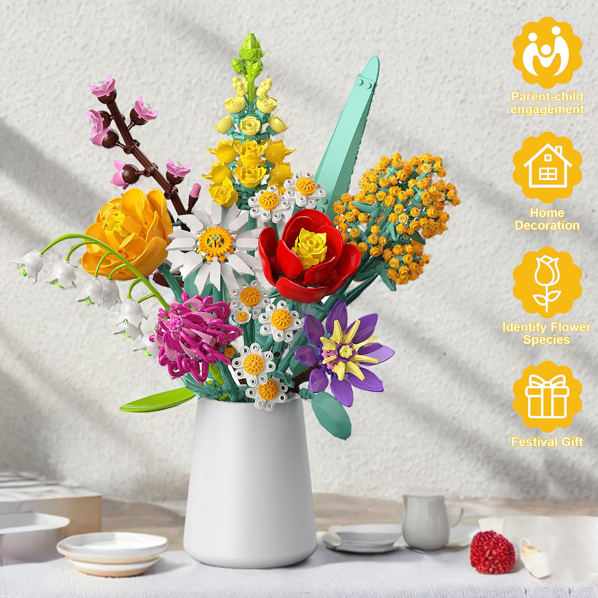 Ancesfun flowers enable a creative, family-friendly crafting activity.