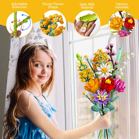 Ancesfun wildflower collection kit with 10 flower types for customization.