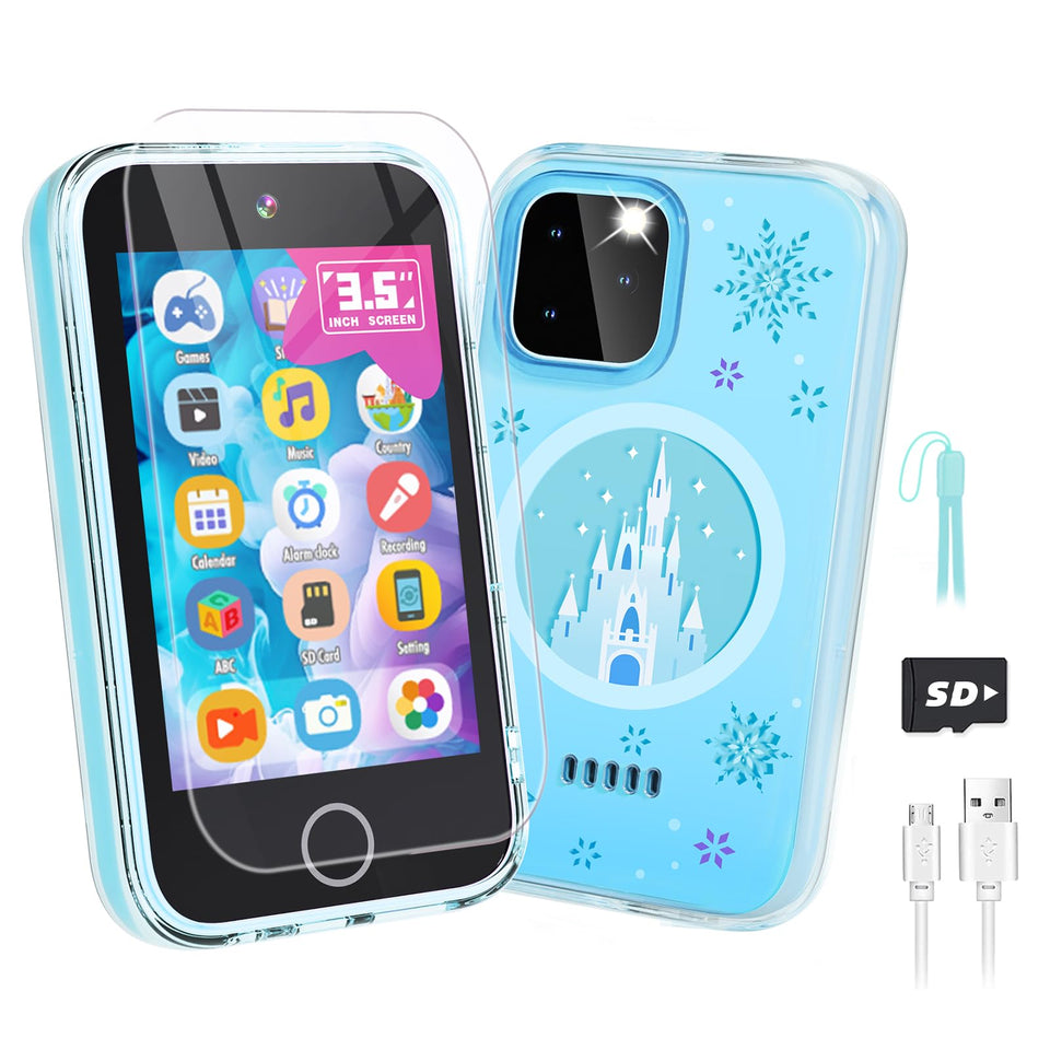 Anchioo Kids Smart Phone front view with 3.5-inch screen for learning.