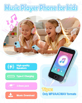 Anchioo Kids Smart Phone 27 puzzle games boost logic and coordination.
