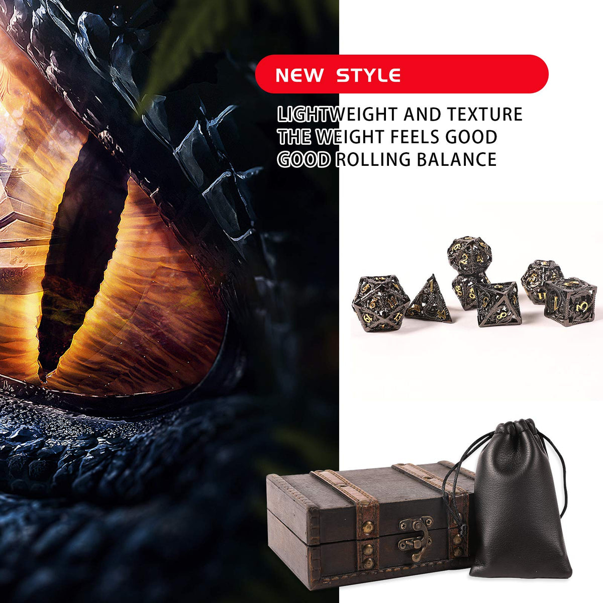 AncientDeer dice bag and storage for portable RPG sessions