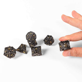 AncientDeer polyhedral dice in bright colors with clear numbers