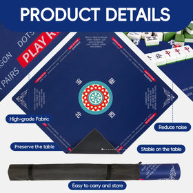 Ancivon table mat reinforced edge stitching helps prevent fraying during extended use.