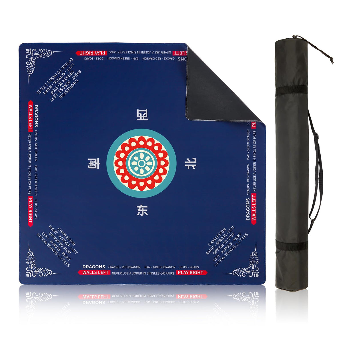 Ancivon mahjong table mat flat lay shows ample playing area for family games.