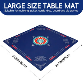 Ancivon mahjong table mat non-slip textured base provides steady grip during play.