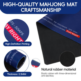 Ancivon mahjong table mat soft surface offers comfortable feel and quieter tile clatters.
