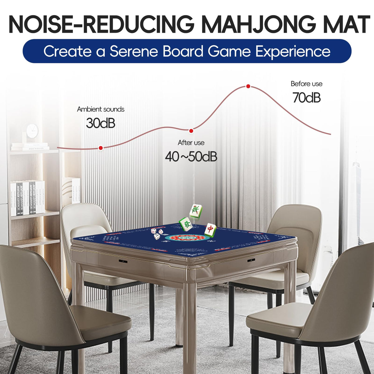 Ancivon table mat with carrying bag for convenient travel and setup.