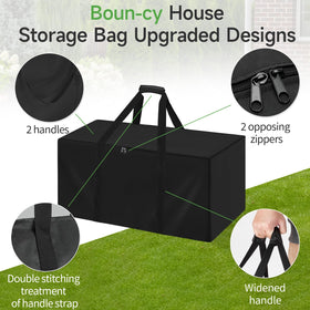 Andacar Bounce House Storage Bag zipper keeps contents secure and tidy.