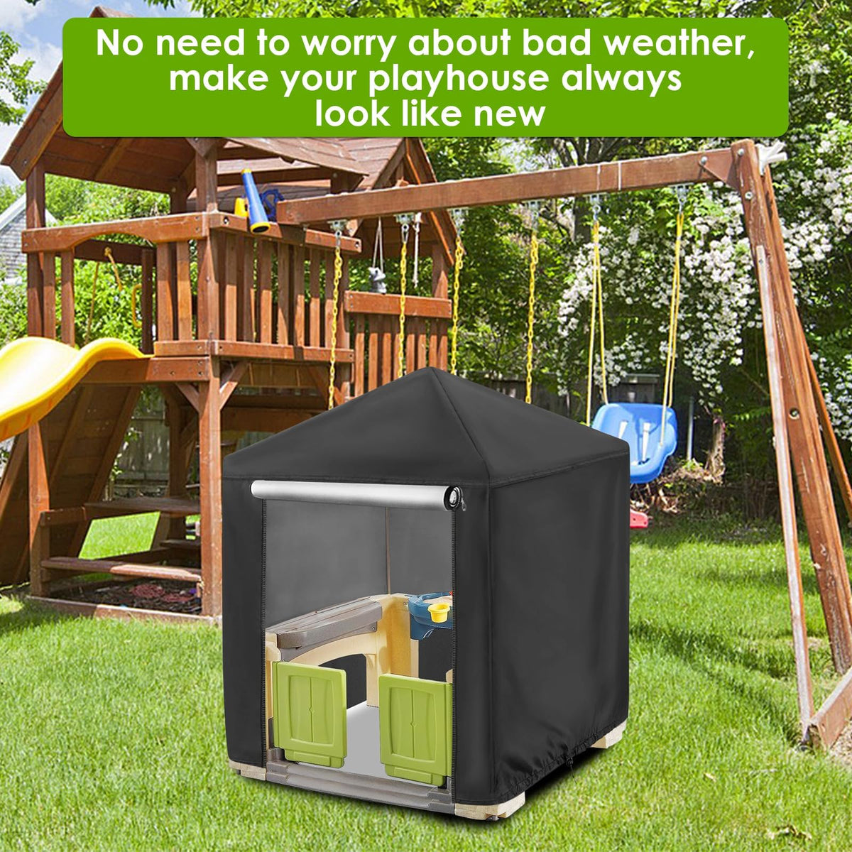 Andacar weather-ready design shields playhouses from sun and rain