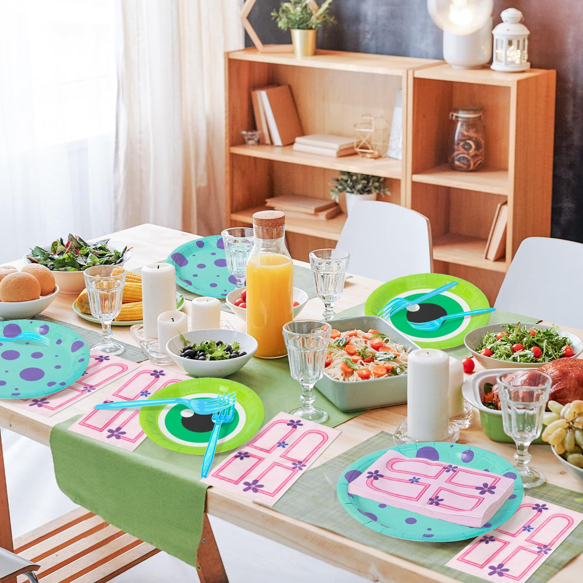 Andi Cppss monster birthday tableware pack for mess-free celebrations