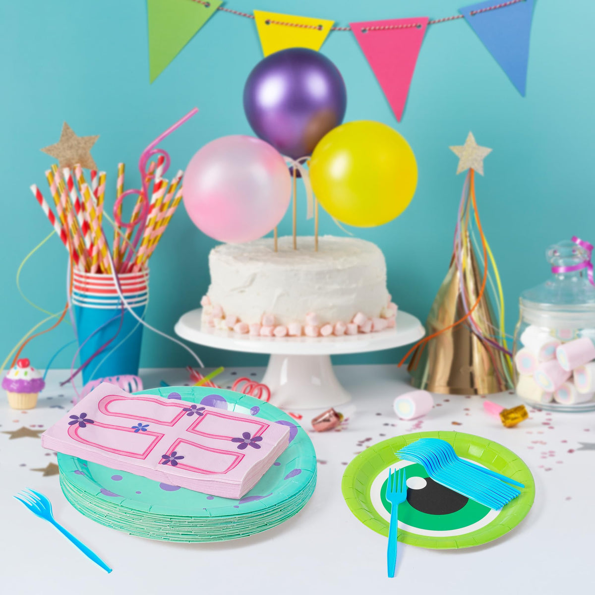Andi Cppss monster birthday tableware set helps hosts manage dining
