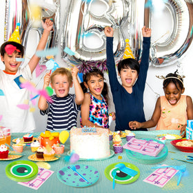 Andi Cppss monster party decor adds playful party vibes