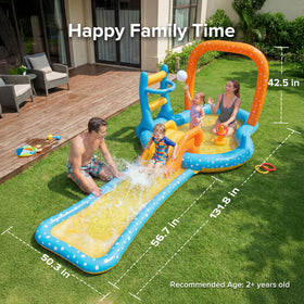 Andola backyard setup shows versatile family fun with this inflatable pool