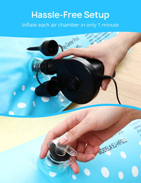 Andola Kiddie Pool inflatable soft cushions for comfy breaks