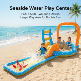 Andola kiddie pool featuring a water slide for splash-filled play