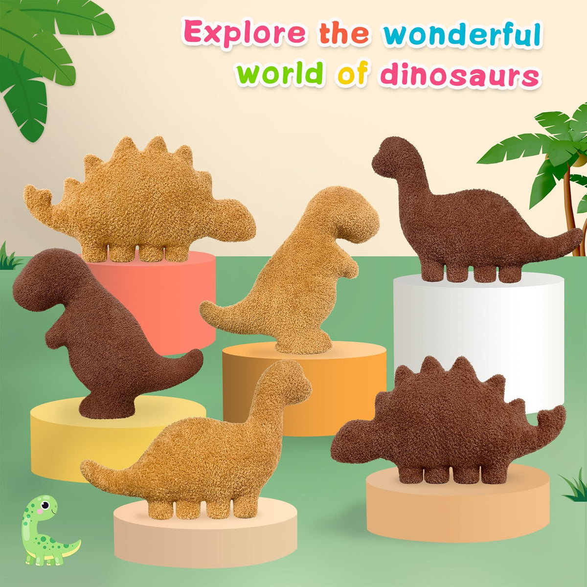 Andywoo Dino Nuggets Pillow cute gift for kids and teens.