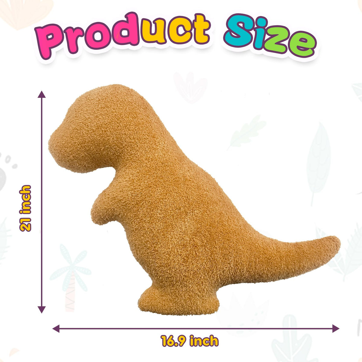 Andywoo Dino Nuggets Pillow vacuum-packed arrival ready to fluff.