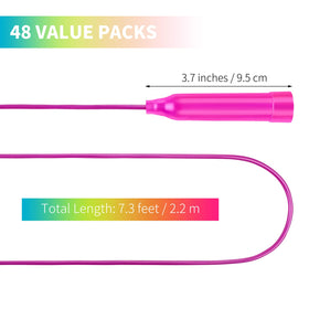 Aneco kids jump ropes 7.3 feet with durable handles for safe outdoor use