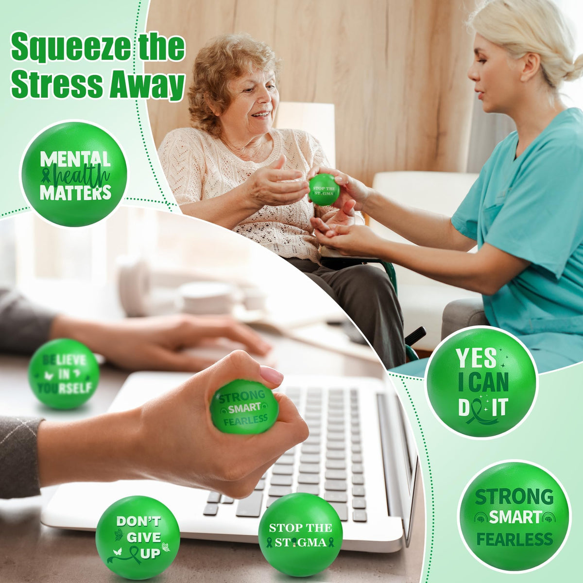 Aneco mental health stress ball resilience design 06 encourages emotional balance during meetings