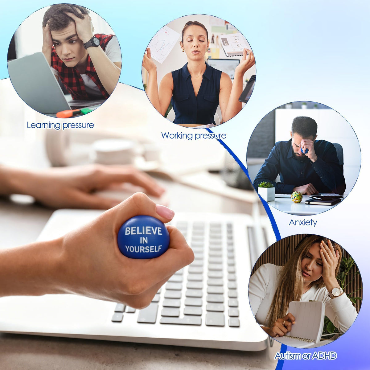Aneco stress ball suitable for home or office use and decor