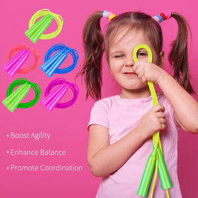 Aneco jump ropes support indoor and outdoor play, boosting balance and coordination
